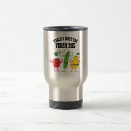 Taza De Viaje Divertido Músculo flexible de verduras RAD VEGAN D