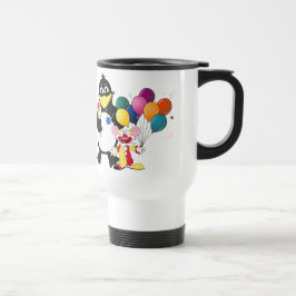 Taza De Viaje Divertido pingüino y personalizado de payasos