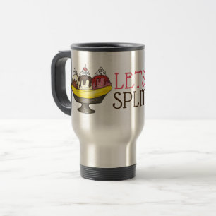 Taza De Viaje Dividamos el helado bananero con comida divertida
