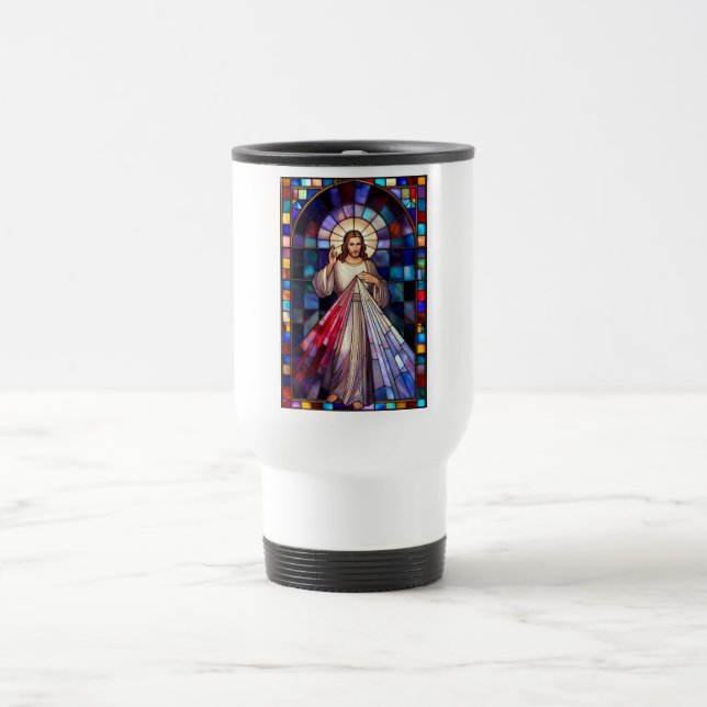 Taza De Viaje Divine Mercy Jesus Travel Mug (Centro)