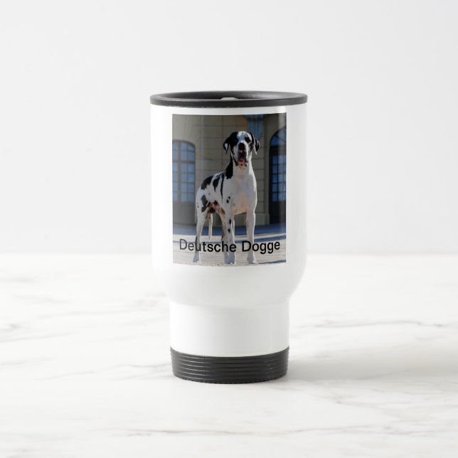 Taza De Viaje Dogge alemán, Great Dane, Perros, Dogue Allemand (Centro)