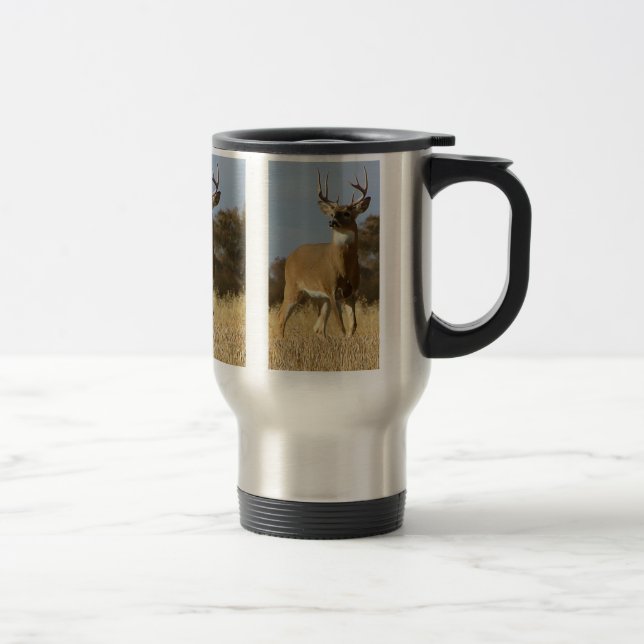 Taza De Viaje Dólar del Whitetail del otoño (Derecha)