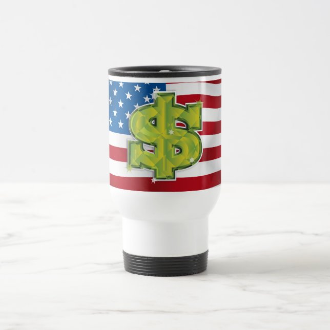 Taza De Viaje Dólar estadounidense (Centro)