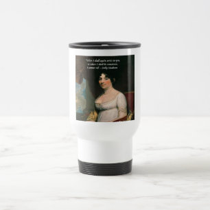 Taza De Viaje Dolly Madison y famosa cita Where I'll Be