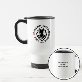 Taza De Viaje Dolor, Dificultad, Determinación – divertida cita
