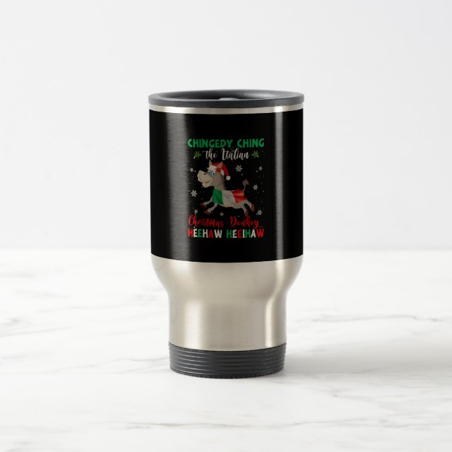 Taza De Viaje Dominica a los Navidades burro-burro italiano (Centro)