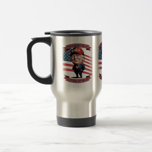 Taza De Viaje Donald Trump es vicepresidente de futuro (Izquierda)