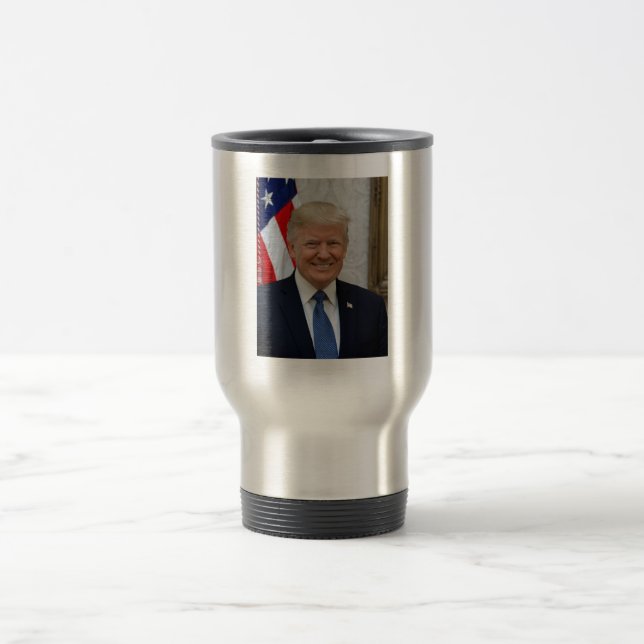 Taza De Viaje Donald Trump Presidente de los Estados Unidos Casa (Centro)