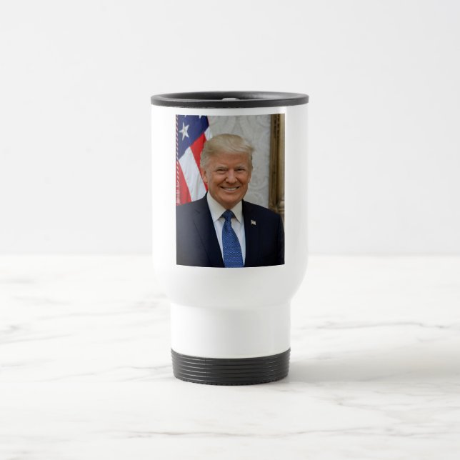 Taza De Viaje Donald Trump Presidente de los Estados Unidos Casa (Centro)