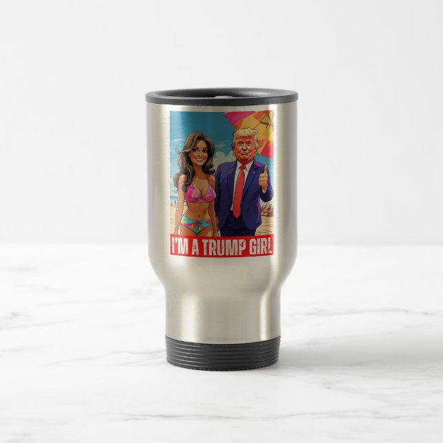TAZA DE VIAJE DONALD TRUMP - SOY CHICA DE TRUMP (Centro)