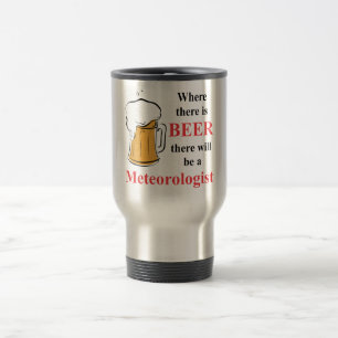 Taza De Viaje Donde hay cerveza - meteorólogo