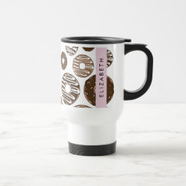 Taza De Viaje Donuts de chocolate, donuts de caramelo, gritos, t