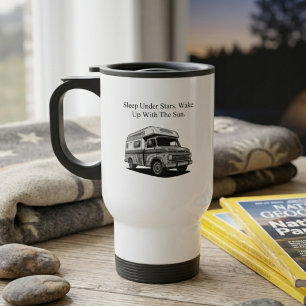 Taza De Viaje Dormir Bajo Estrellas Despertar Con Sol Serenidad