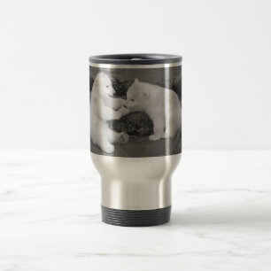 Taza De Viaje Dos cachorros del oso polar