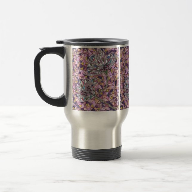 Taza De Viaje Dos flores (Izquierda)