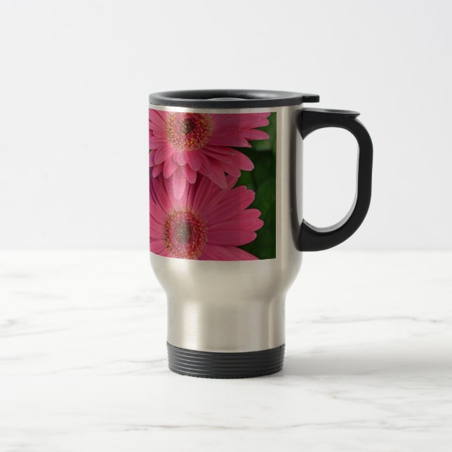 Taza De Viaje Dos flores germinales rosas (Derecha)