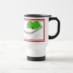 Taza De Viaje Dos guisantes en un bacalao