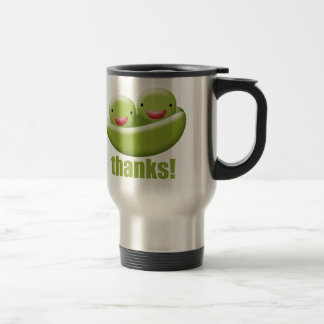 Taza De Viaje Dos guisantes en una vaina dan gracias