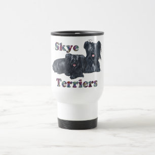 Taza de viaje Dos Skye Terriers