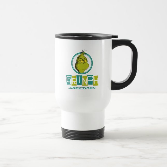 Taza De Viaje Dr. Seuss | Saludos de Grinch (Derecha)