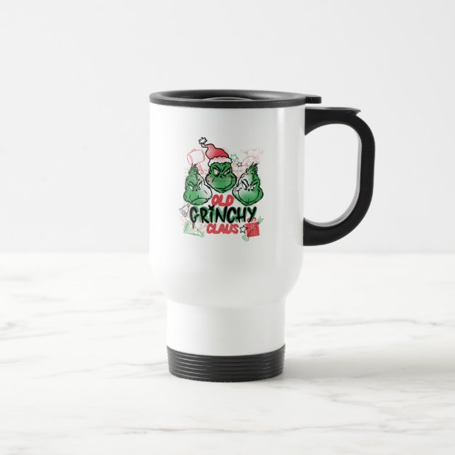 Taza De Viaje Dr. Seuss | Viejo Grinch Claus (Derecha)