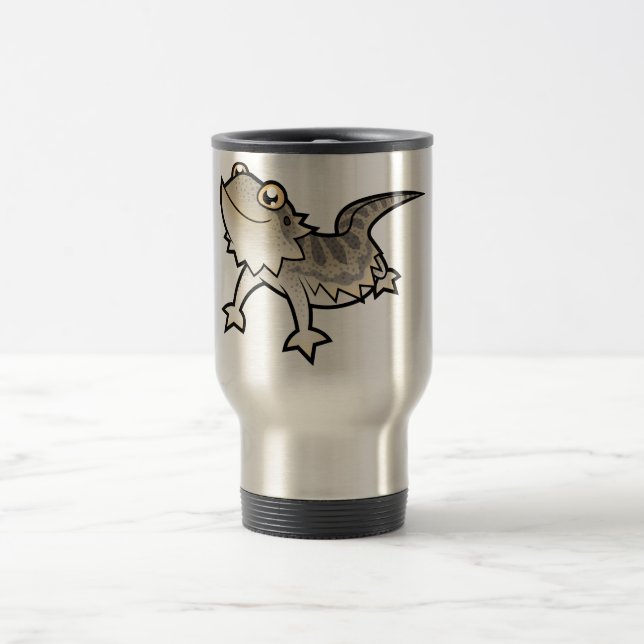 Taza De Viaje Dragón barbudo del dibujo animado/dragón de Rankin (Centro)