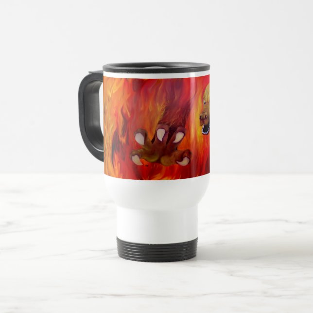 Taza De Viaje Dragon claw - Red Dragon (Anverso izquierdo)