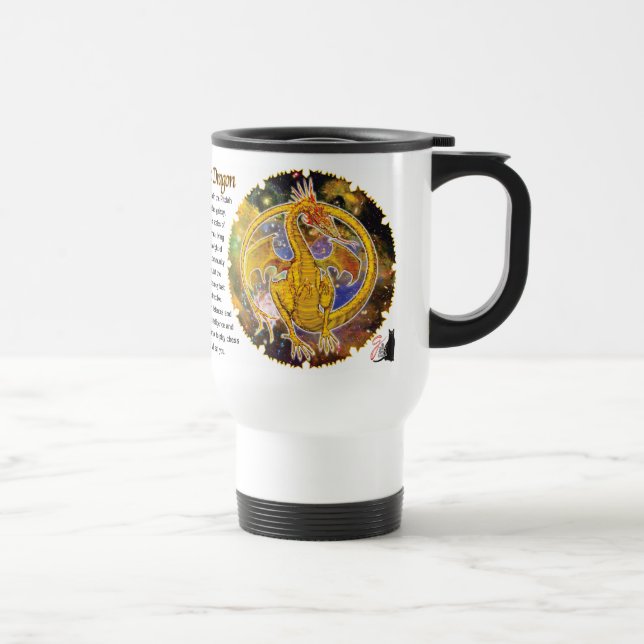 Taza De Viaje Dragón Cósmico Topacio (Derecha)