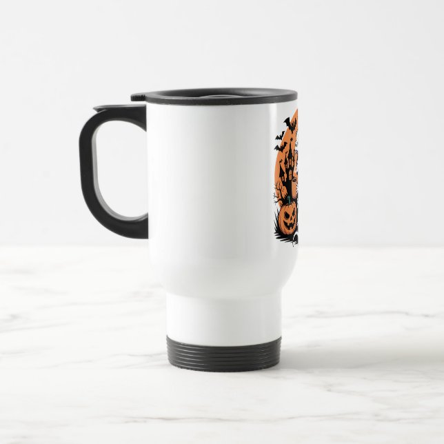 Taza De Viaje Dragón de Halloween con café (Izquierda)