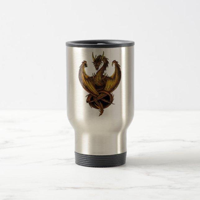 TAZA DE VIAJE DRAGÓN DE ORO (Centro)
