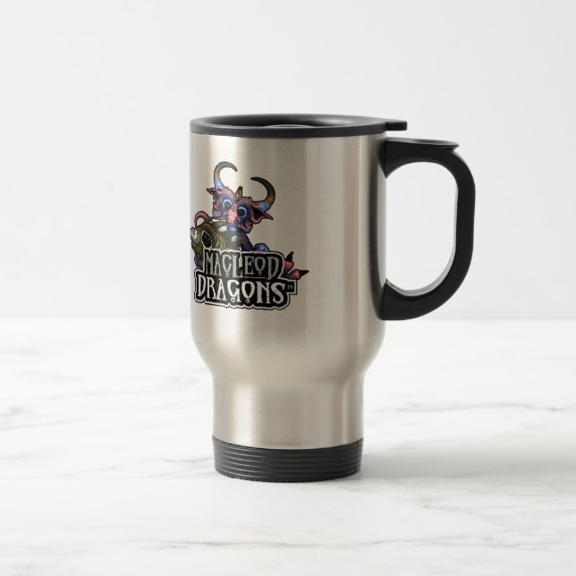 Taza De Viaje Dragón del MD Cuddlefish 15 onzas. Taza del viaje (Derecha)