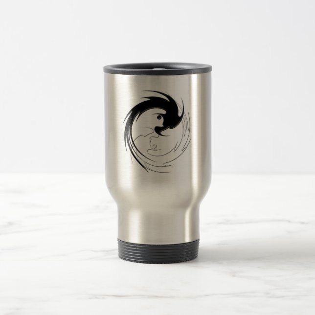 Taza De Viaje Dragón espiral Yin-Yang (Centro)