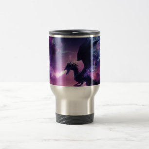 Taza De Viaje Dragón Etéreo Oscuro Medieval