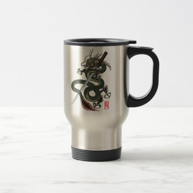 Taza De Viaje Dragon katana (Derecha)
