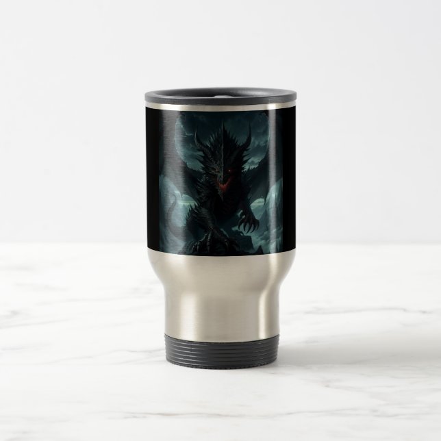 Taza De Viaje Dragón medieval oscuro (Centro)