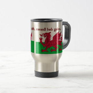 Taza De Viaje Dragón Rojo Patriótico de Gales Viaje Mug o Glass
