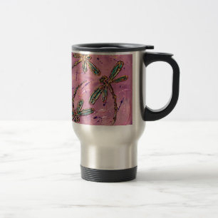 Taza De Viaje Dragonflies Pink Fizz
