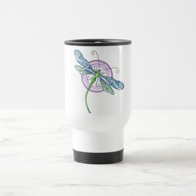 Taza De Viaje Dragonfly caprichoso (Centro)