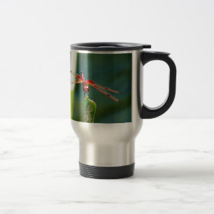 Taza De Viaje Dragonfly Frontal Rojo y Negro