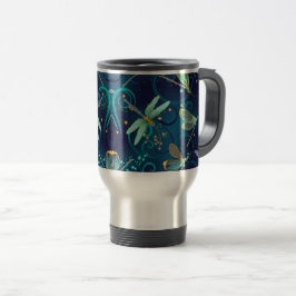 Taza De Viaje Dragonfys Verde azulados
