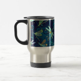 Taza De Viaje Dragonfys Verde azulados