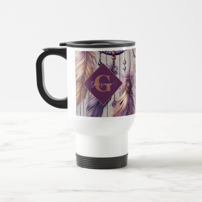Taza De Viaje Dreamcatchers Purple & Gold (Izquierda)