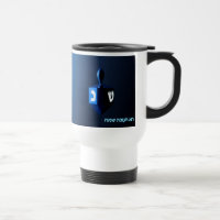 Dreidel azul brillante