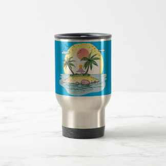 Taza De Viaje Drinkware Sunset Island Tropical