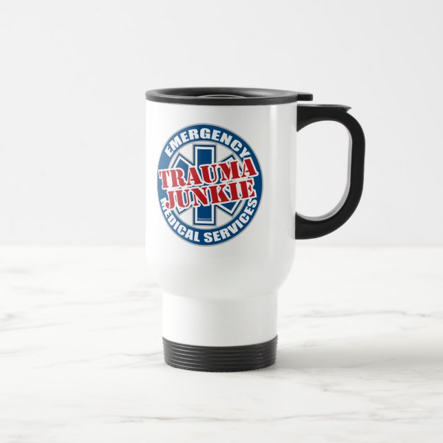 Taza De Viaje Drogadicto del trauma del ccsme (Derecha)