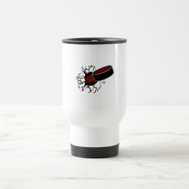 Taza De Viaje Duende malicioso de hockey (Centro)