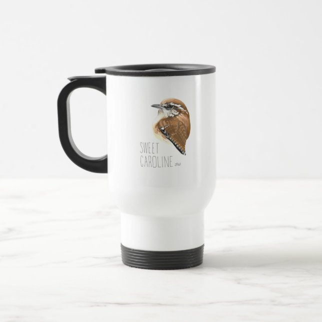 Taza De Viaje Dulce Caroline (Carolina Wren) (Izquierda)