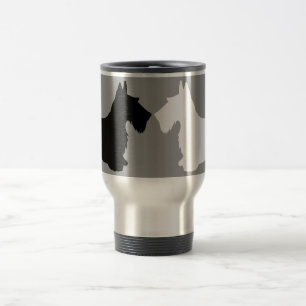 Taza De Viaje Dúo de la silueta de Terrier del escocés