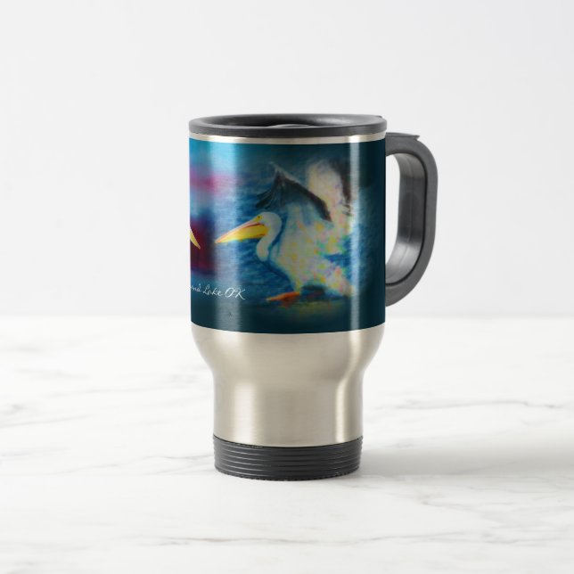 Taza De Viaje duo pelicans 19 travel mug (Anverso derecho)