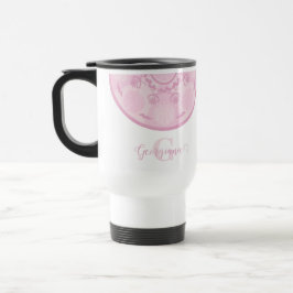 Taza De Viaje Dusky Rosa personalizado Gran Mandala del Milenio